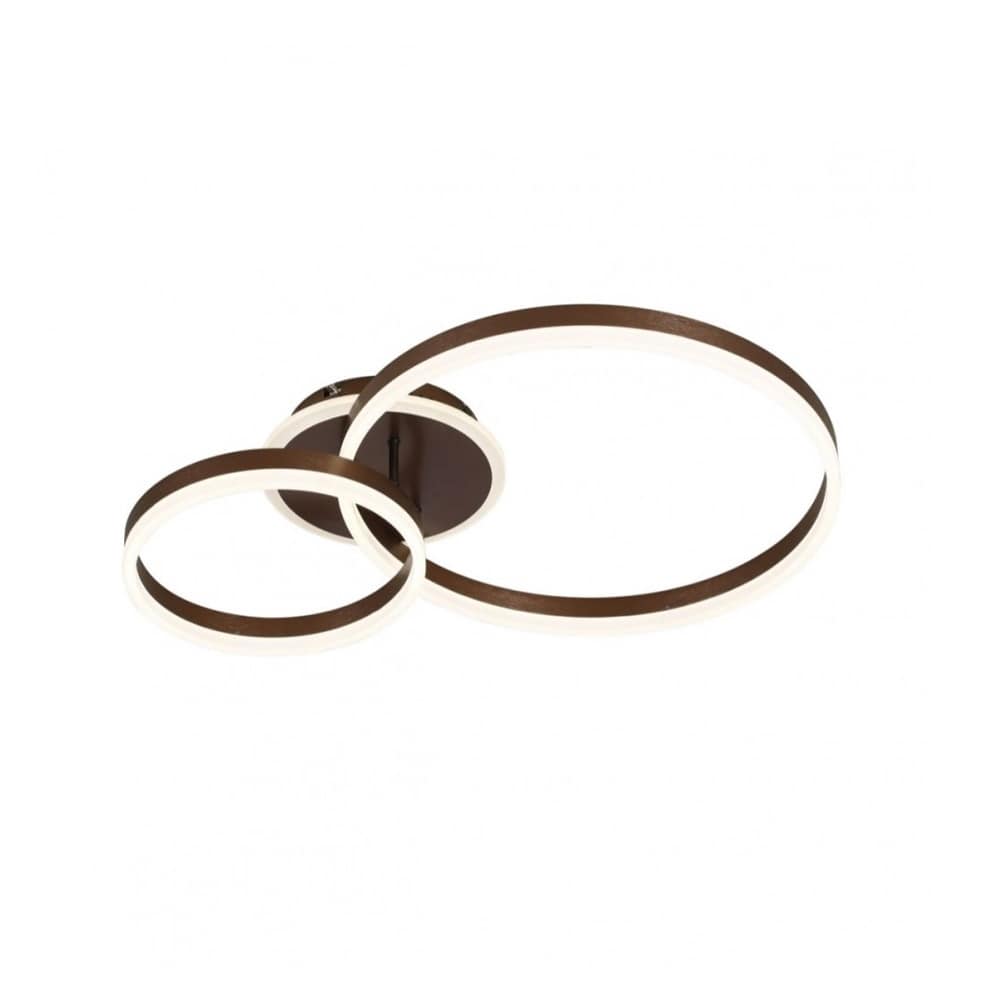 Lustra LED Elessia Brown 2 Circle 120W