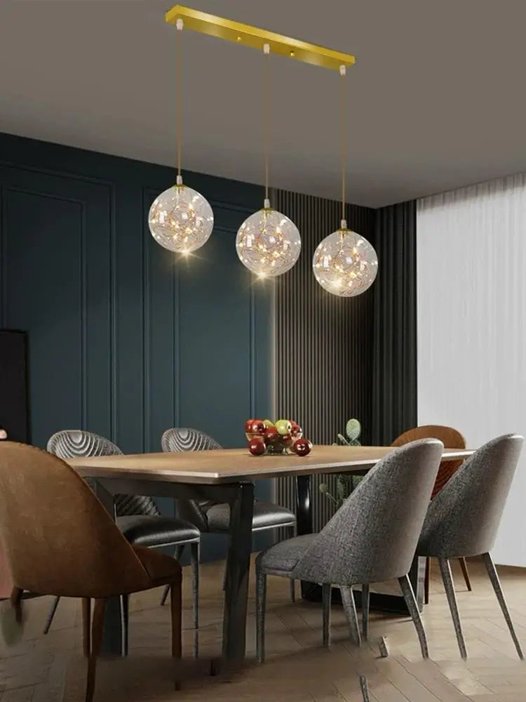 Lustra Suspendată LED Isolde, 3 Globuri