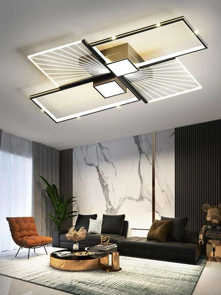 Lustra Led Moderna Dreptunghiuri, cu Telecomanda 109W