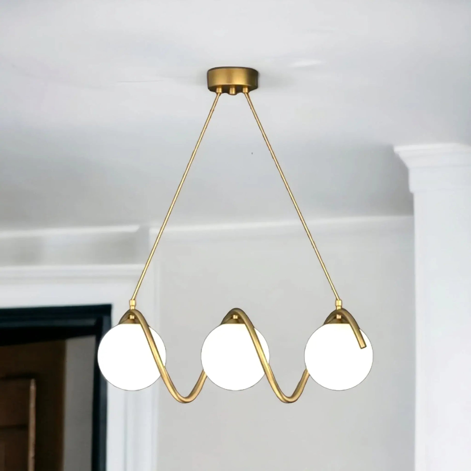 Lustra LED Maia, 3 Globuri Alb Mat, Dulie G9, 25W