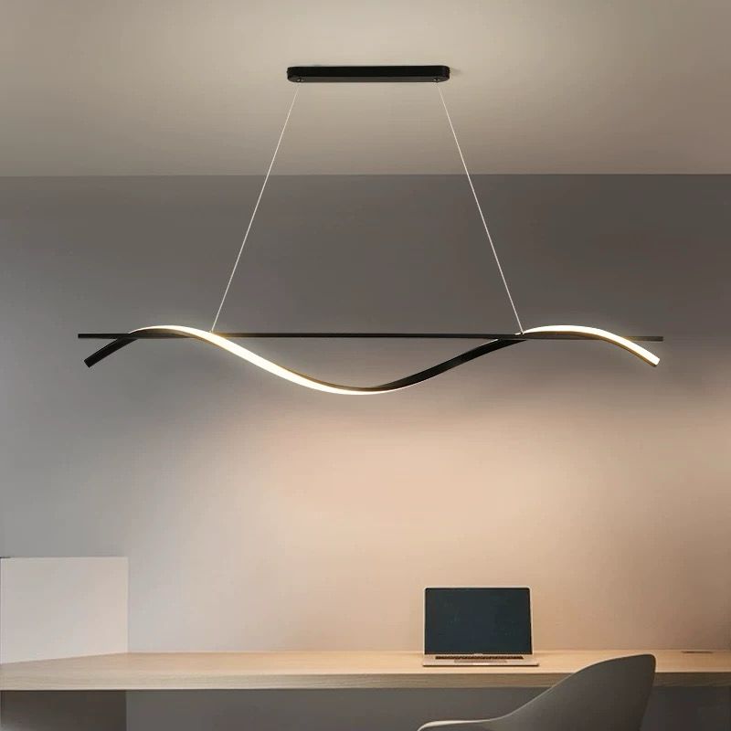 Lustra Led Black, Moderna cu Telecomanda 15x2W