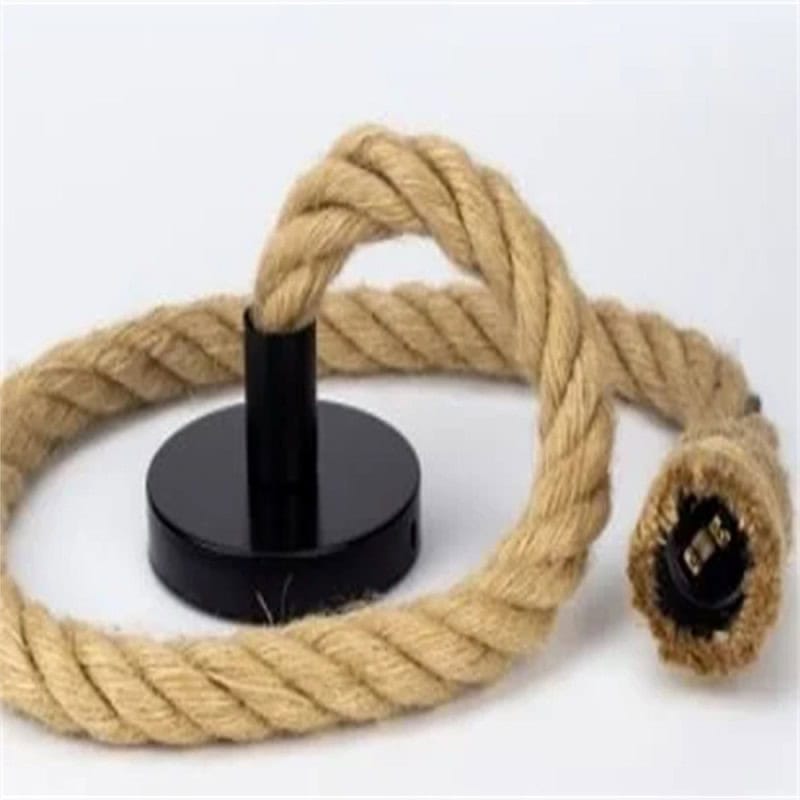 Lustra Rustica cu Sfoara, Barbeque 1 bEC 60W Maxim