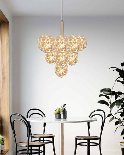 Lustra Led Selenna 13 Globuri 90w 500×H1000mm