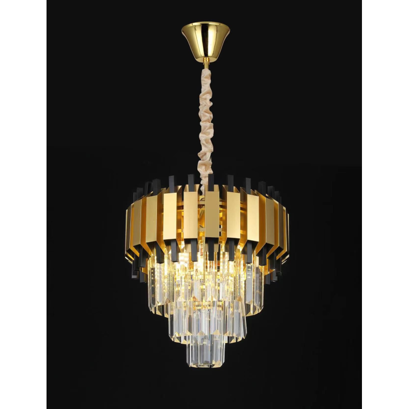 Candelabru Cristal Auriu Brisa 4xE14 D300mm