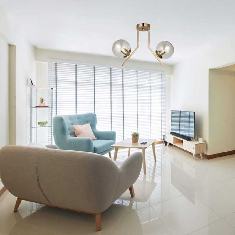 Lustra Aurie Cyrene 2 Globuri E27 D500