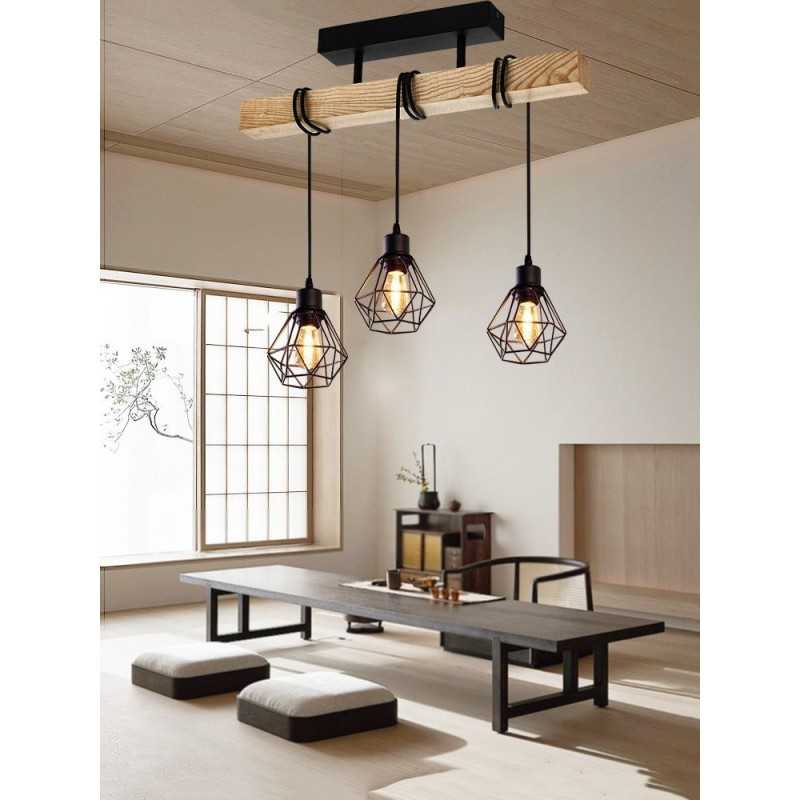 Lustra Neagra Marybell 3 Corpuri E27