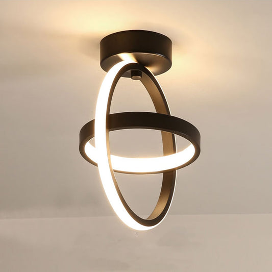 Plafoniera Led Zephyra 2 Cercuri Rotunde 23W