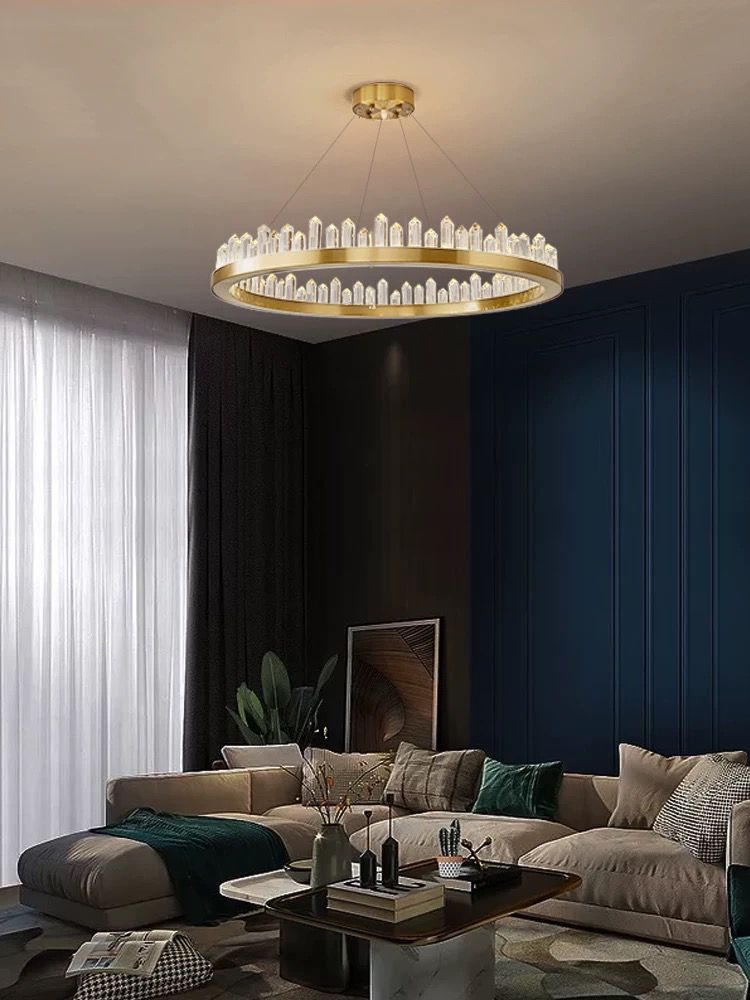 Lustra LED Aurie Quinns 136W D60cm Cristal
