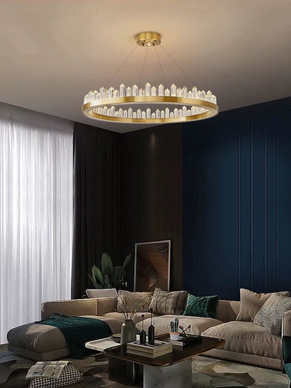 Lustra LED Aurie Quinns 136W D60cm Cristal