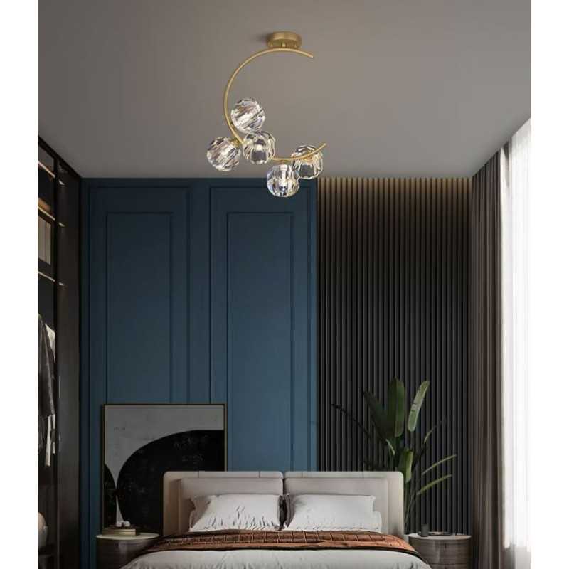 Lustra Aurie Maraves 5 Globuri G9