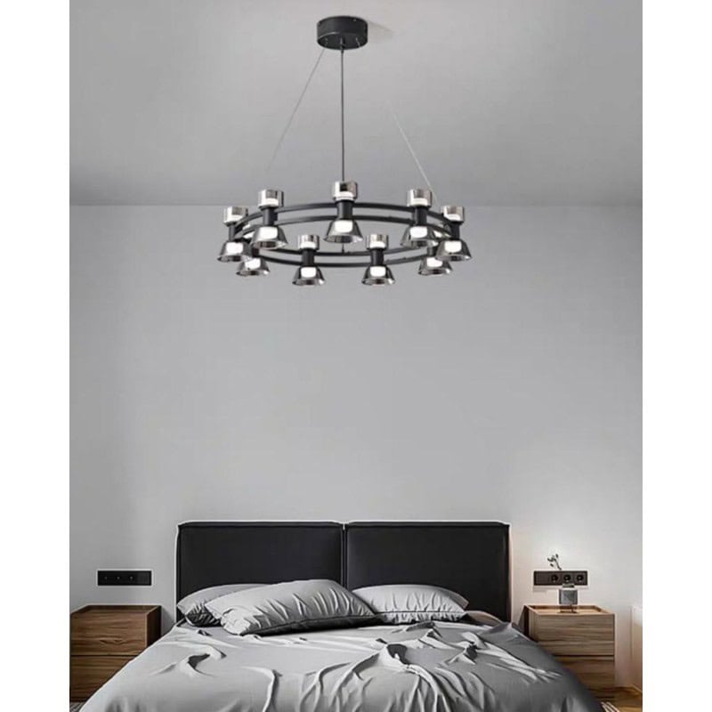 Lustra LED Moderna 9 Noemi 54W Lumina Neutra