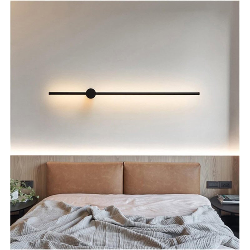 Aplica LED Neagra 80cm Serena, Moderna 26W