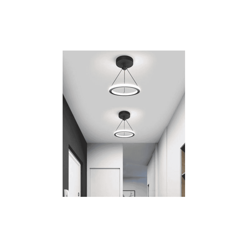 Lustra LED Alana 22cm Negru 27W