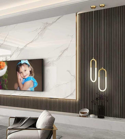 Pendul LED Auriu Azzera 9×2w, D150xH1000mm