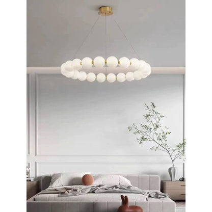 Lustra LED Moderna Sabrinne 14 Globuri Albe, 40W