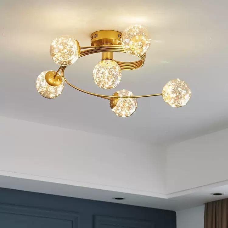 Lustra Aurie Wiora 6 Globuri, 48W, 3000k