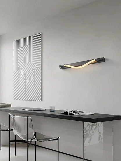 Aplica Led de Perete Euly, 18W, Neagra