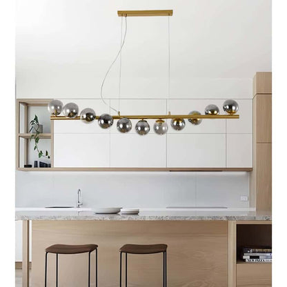 Lustra LED Aurie Aleza cu 11 Globuri Fumurii