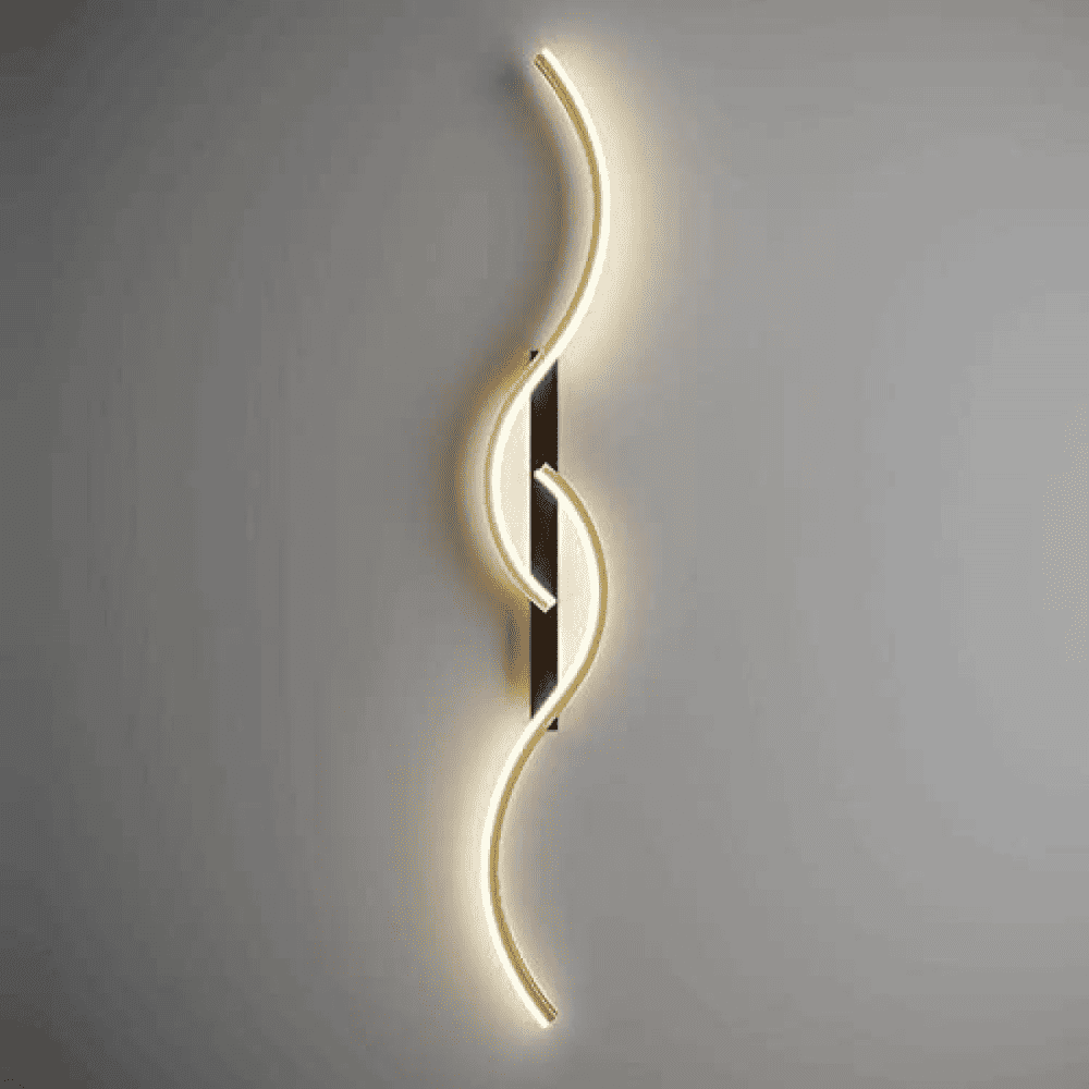 Aplica LED Isla 60cm Negru &amp; Gold Moderna 32W
