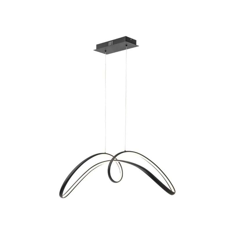 Lustra LED Neagra Marisol, Telecomanda Wifi, 108W