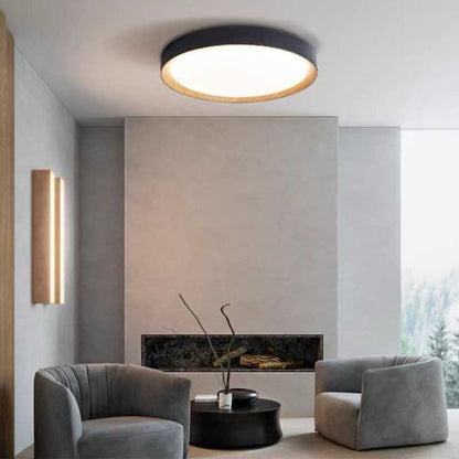 Plafoniera Led Neagra Clares D400 72W