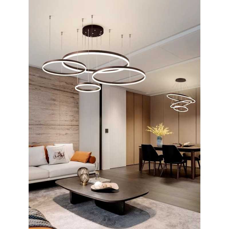 Lustra Led Maro Renattes 4 Cercuri 60cm+50cm+40cm+30cm D1300 204W