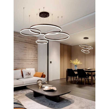 Lustra Led Maro Renattes 4 Cercuri 60cm+50cm+40cm+30cm D1300 204W