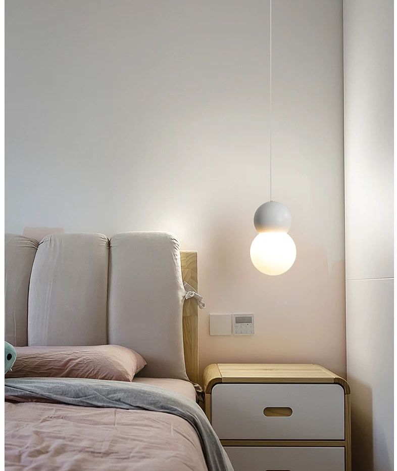 Lustra Suspendata Alba Enyara Glob Alb G9