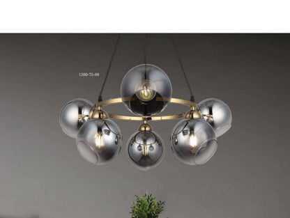 Lustra Aurie, Stil Titan E27 x 6, Eleganta