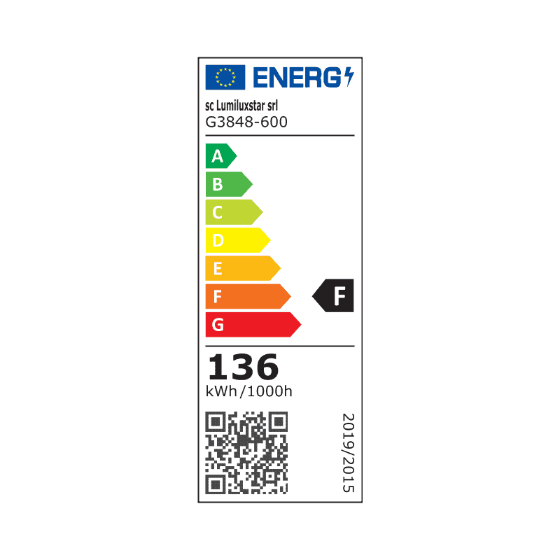 Lustra LED Presley 60cm cu Telecomanda, 136W
