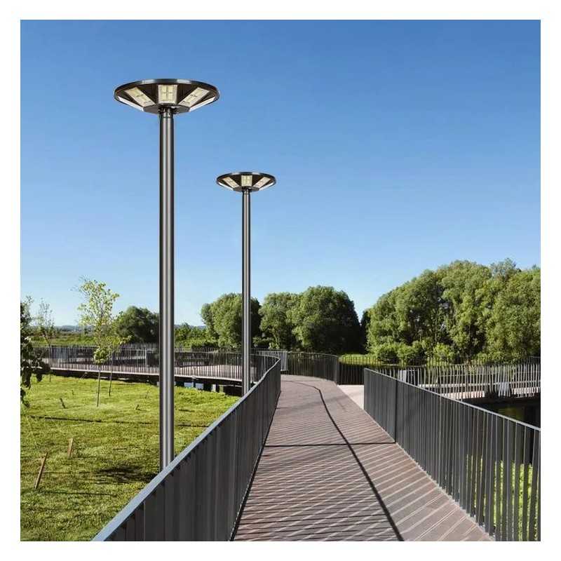 Stalp LED Gradina Raysa 2M 400W Solar Senzor Miscare Telecomanda