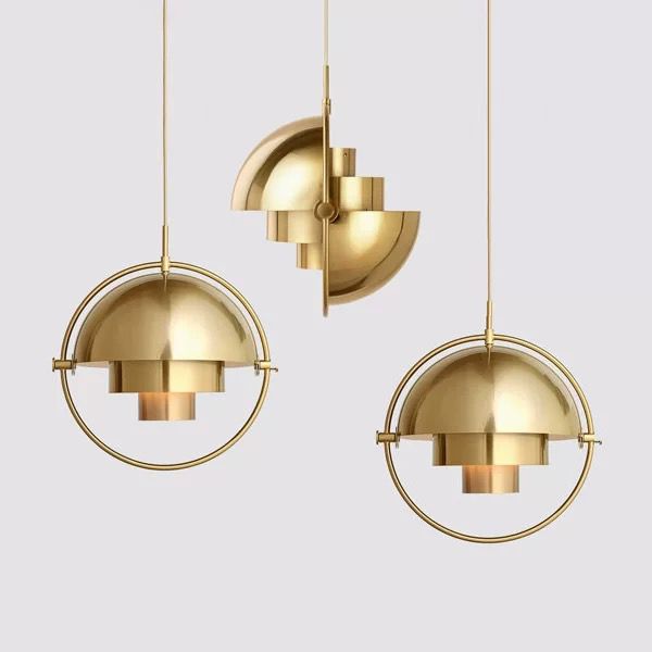 Lustra Tip Pendul Auriu Peony E27 60w Metal D34CM