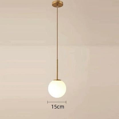 Lustra tip Pendul Auriu Quinnea Glob E27