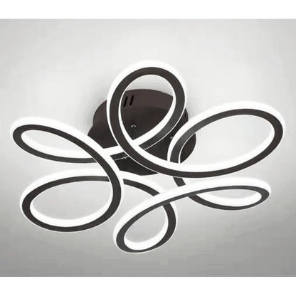 Lustra LED Neagra Journey cu Telecomanda, 230W