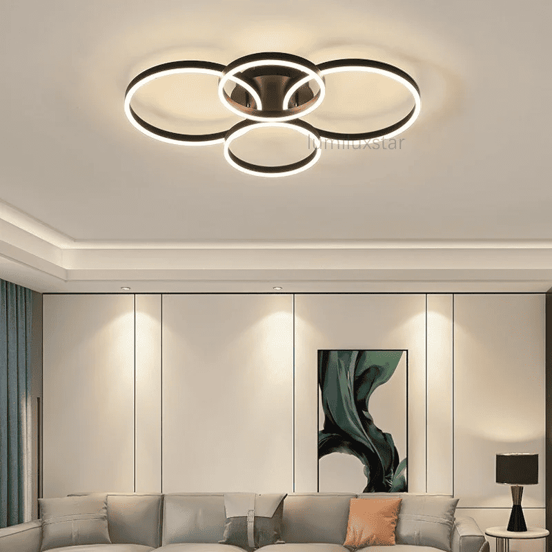 Lustra LED Ophelie Brown 132W Telecomanda