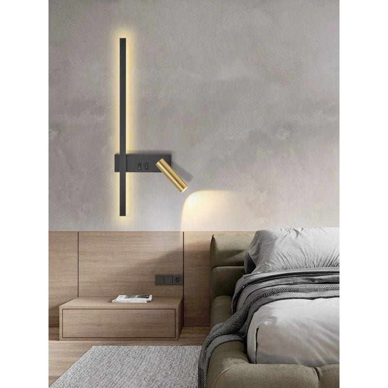 Aplica LED Neagra Athena Bara 50CM 23W