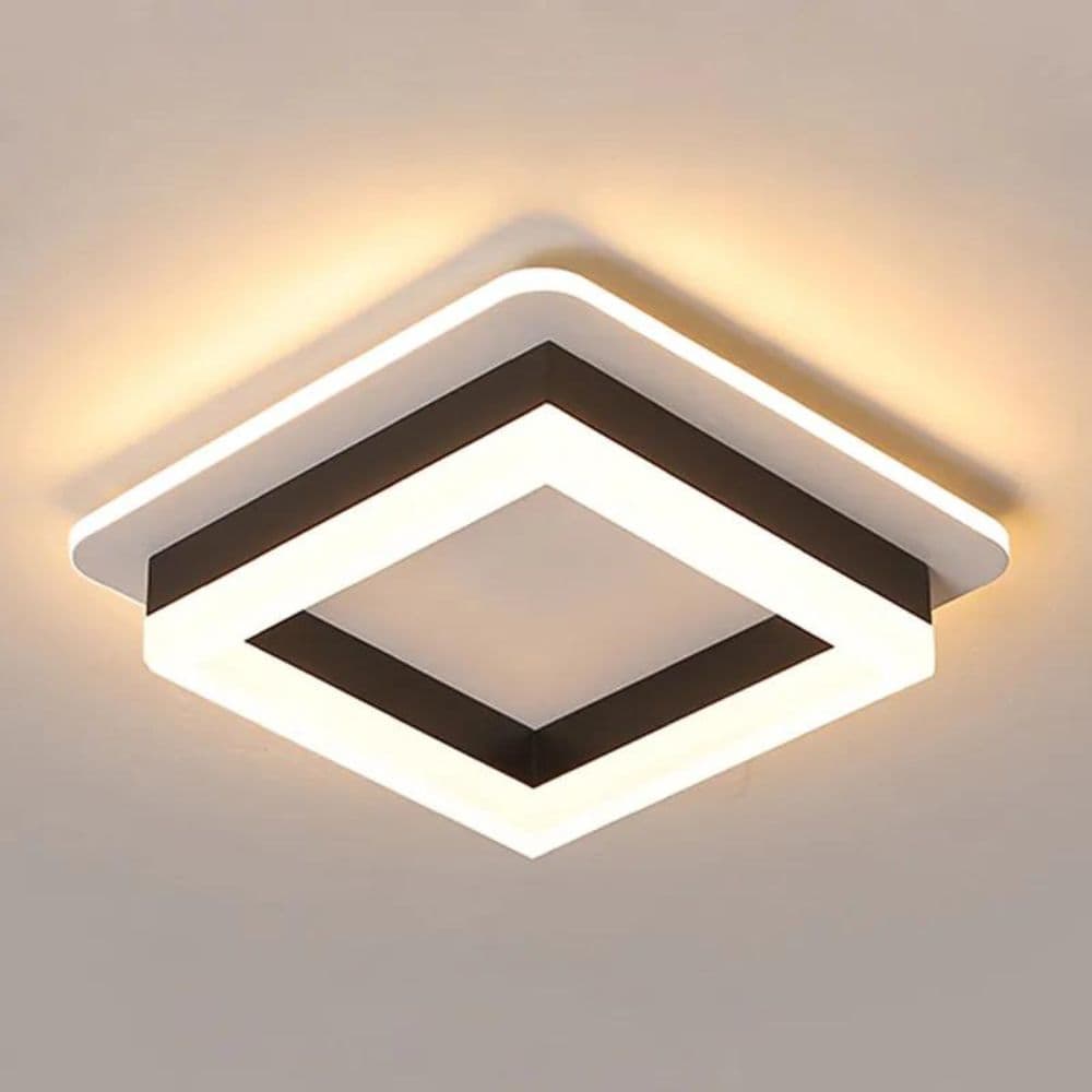 Plafoniera Led Elliana Black Patrat 41W