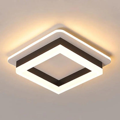 Plafoniera Led Elliana Black Patrat 41W