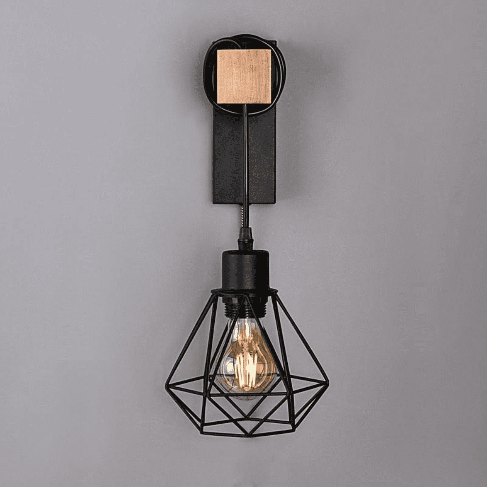 Aplica Eulalie Black Lemn E27*1 Maxim 60w/BEC