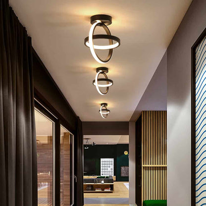 Plafoniera Led Zephyra 2 Cercuri Rotunde 23W
