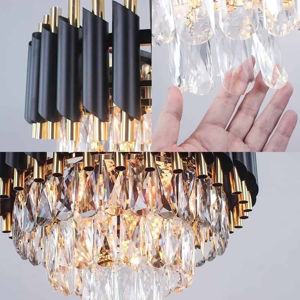 Candelabru Maya Black Crystal 40CM E14 Maxim 60W/Bec