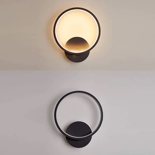 Aplica LED Serenella Black Rotund 22W