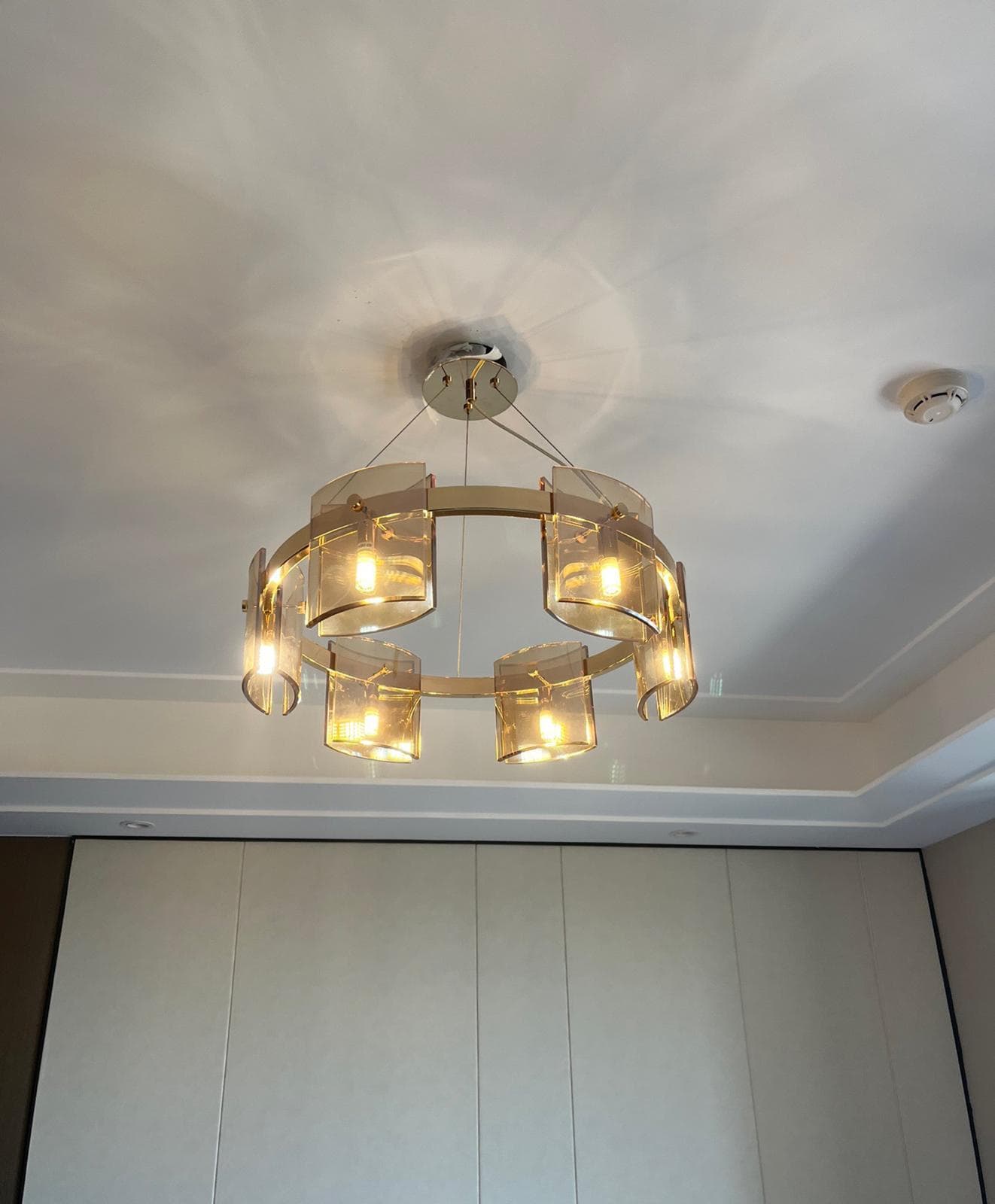 Lustra LED Aurie Moderna Eleganta 60 cm Sticla G9 X 6