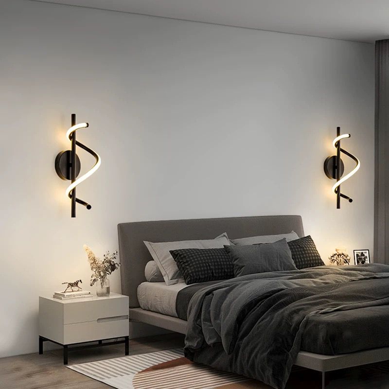 Aplica Led Ridley 12W Neagra de Perete