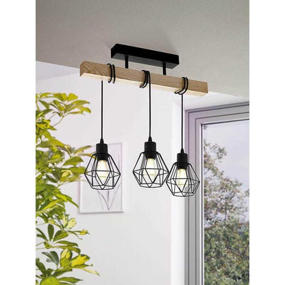 Lustra Neagra Marybell 3 Corpuri E27