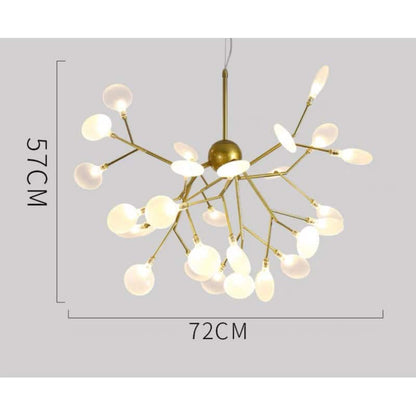 Candelabru LED Auriu cu 36 Becuri 72W