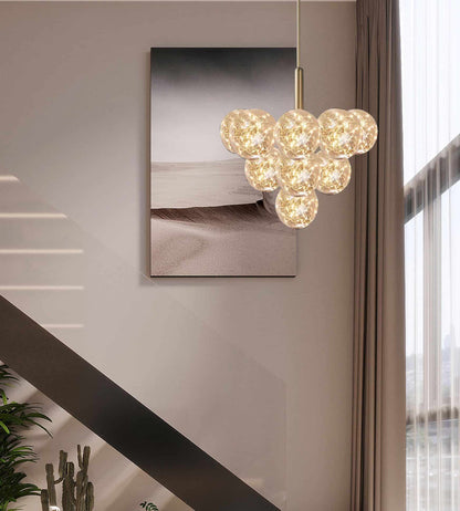 Lustra Led Selenna 13 Globuri 90w 500×H1000mm
