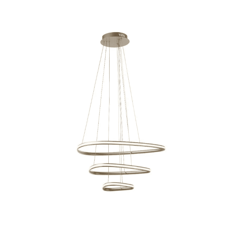 Lustra LED Evangeline Elegance Gold 3 Circle 160W