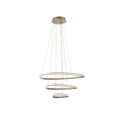 Lustra LED Evangeline Elegance Gold 3 Circle 160W
