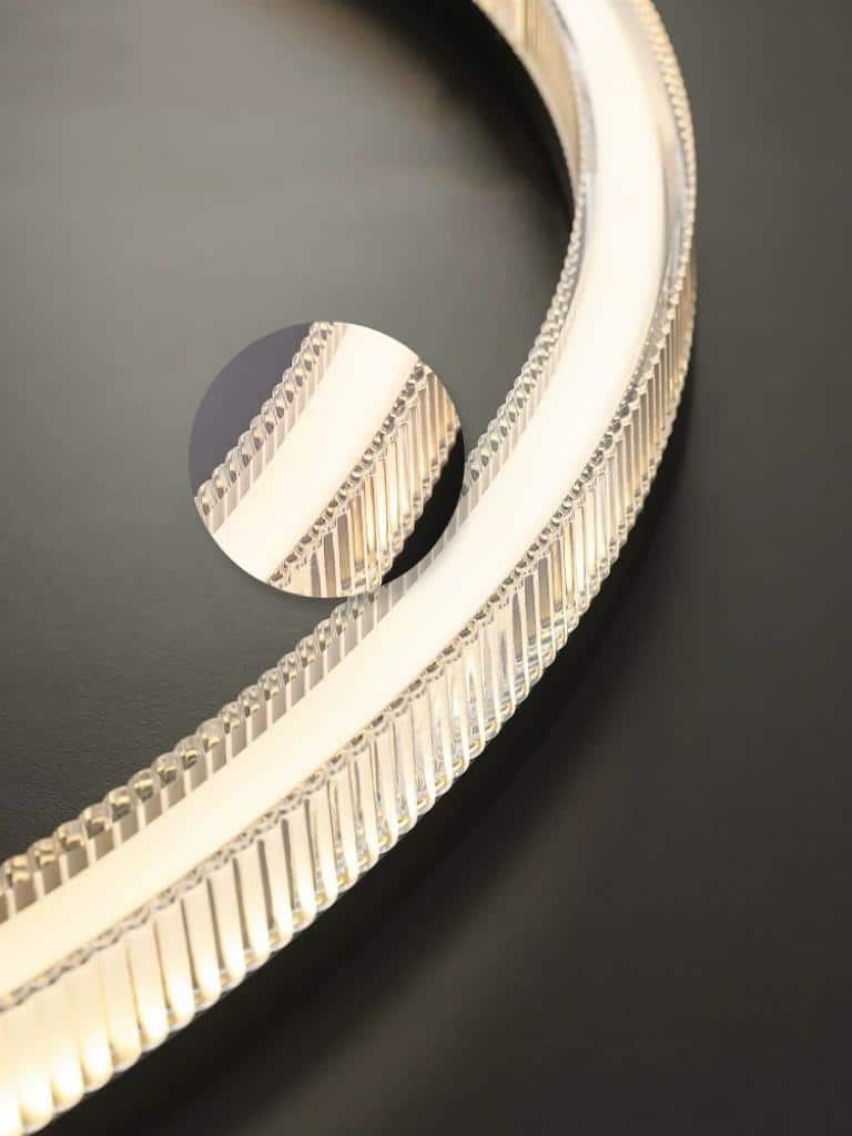 Lustra Suspendata Zalika 2 Cercuri Neagra 120W